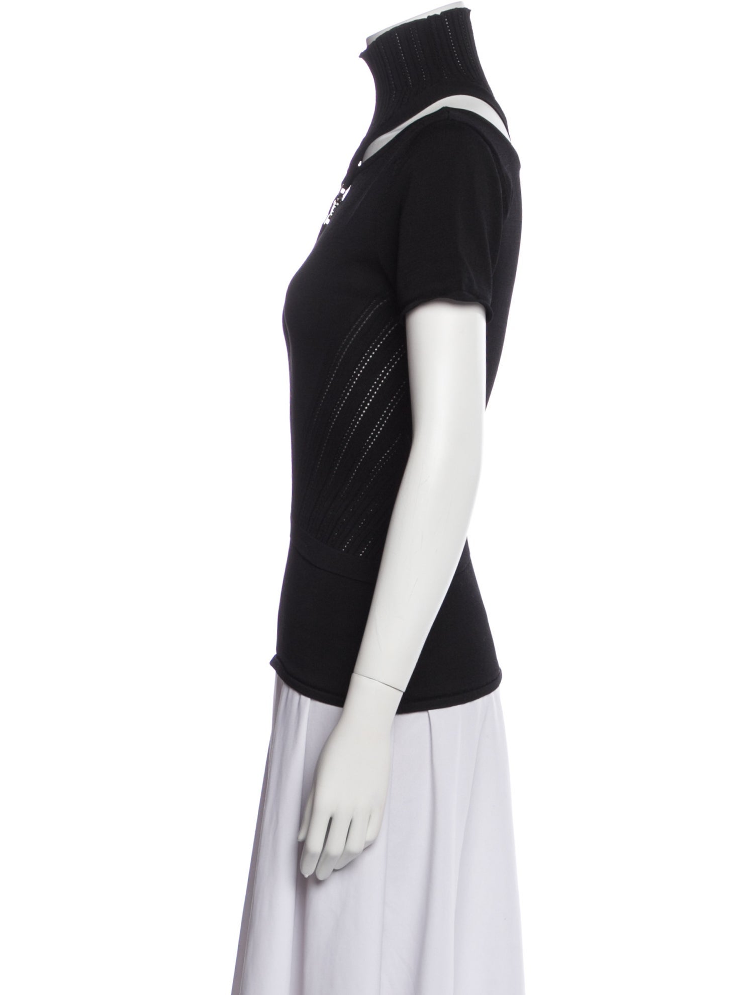 Versace Collection Turtleneck Short Sleeve T-Shirt