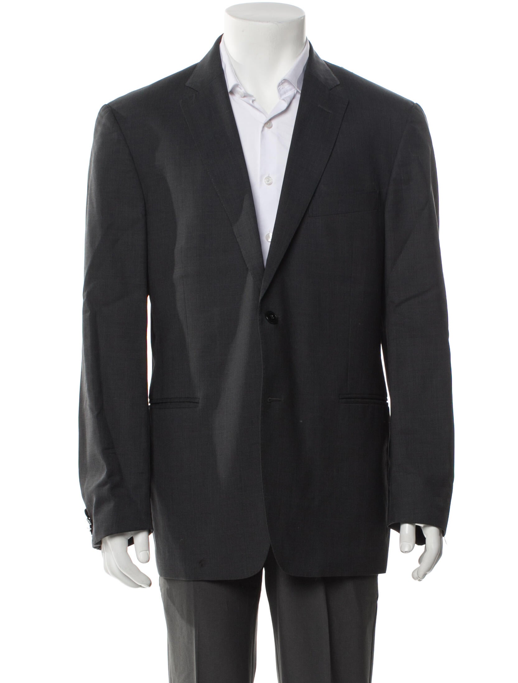 Versace Collection Wool Cutout Accent Blazer