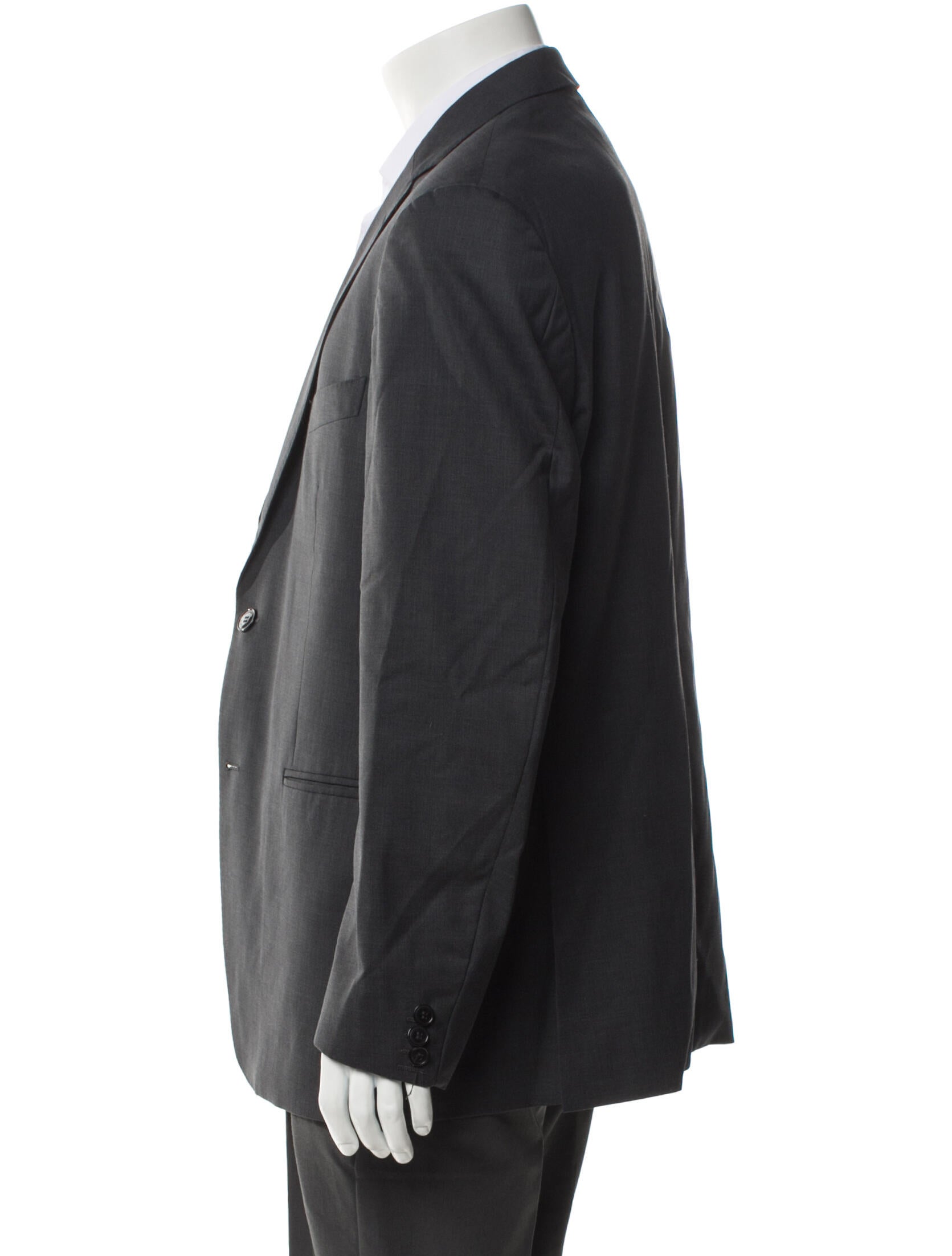 Versace Collection Wool Cutout Accent Blazer