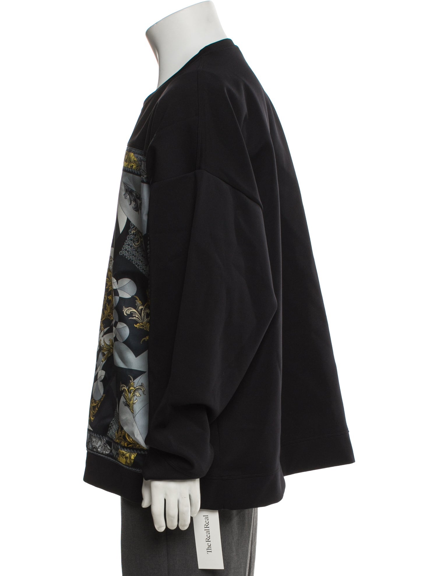 Versace Collection Printed Crew Neck Sweatshirt