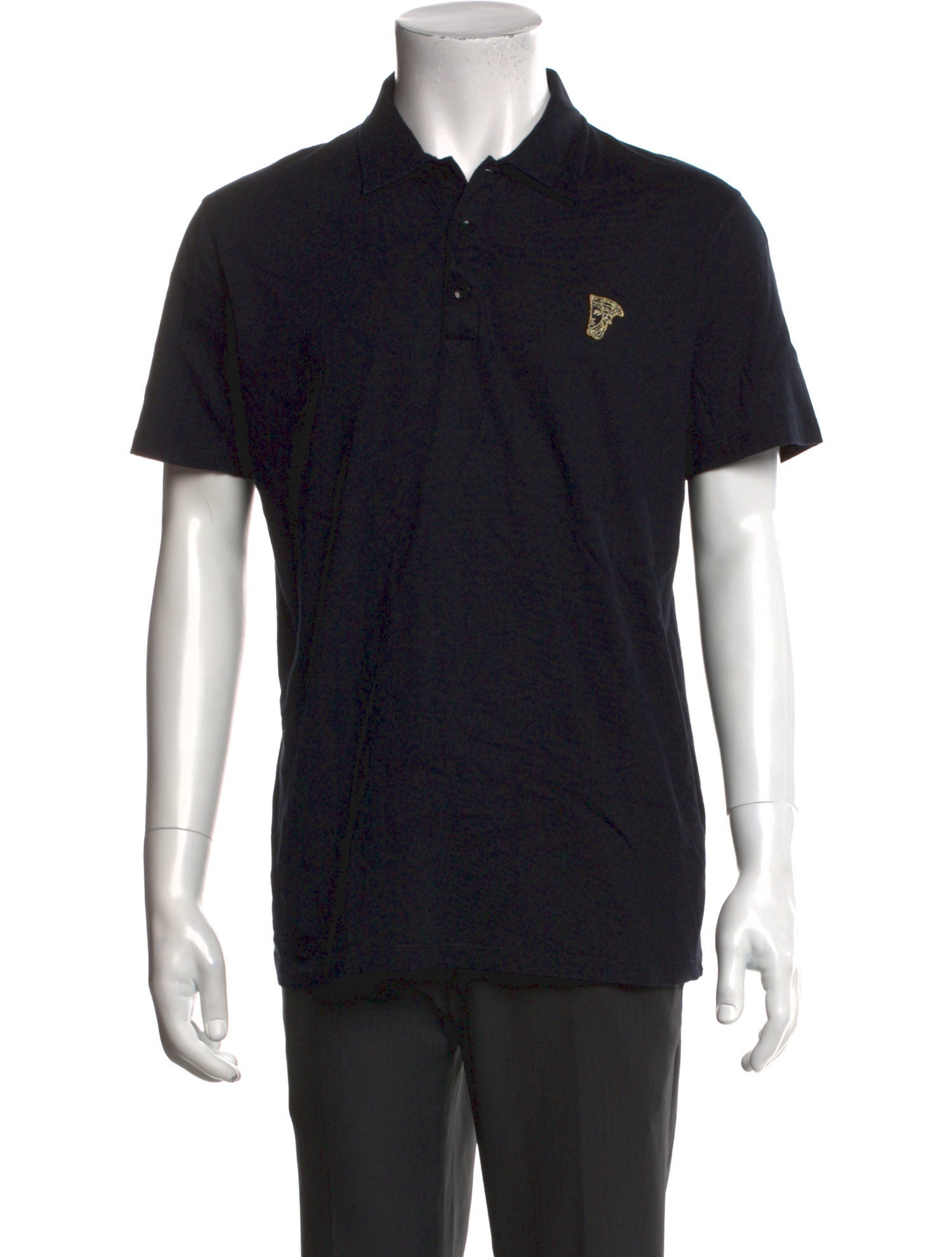 Versace Collection Collar Short Sleeve Polo Shirt