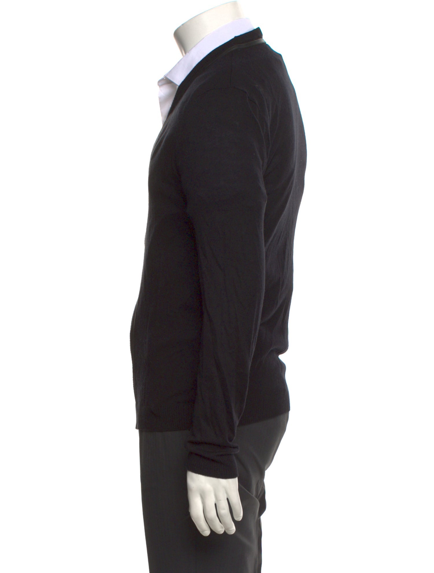 Versace Collection V-Neck Long Sleeve Cardigan