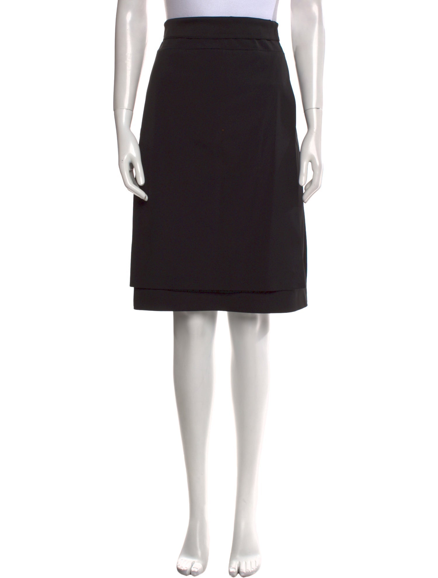 Versace Collection Wool Knee-Length Skirt