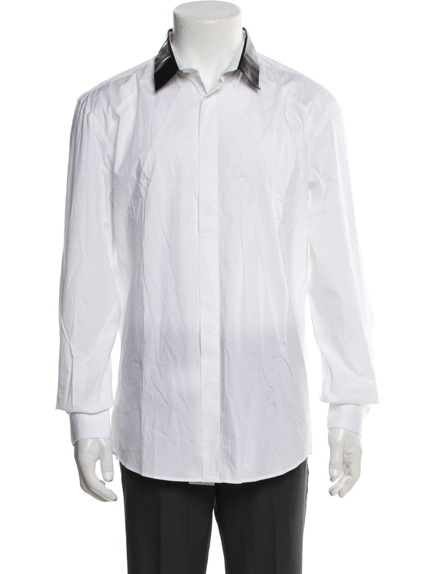 Versace Collection Striped Long Sleeve Dress Shirt