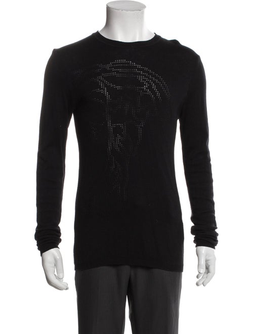 Versace Collection Graphic Print Crew Neck Pullover