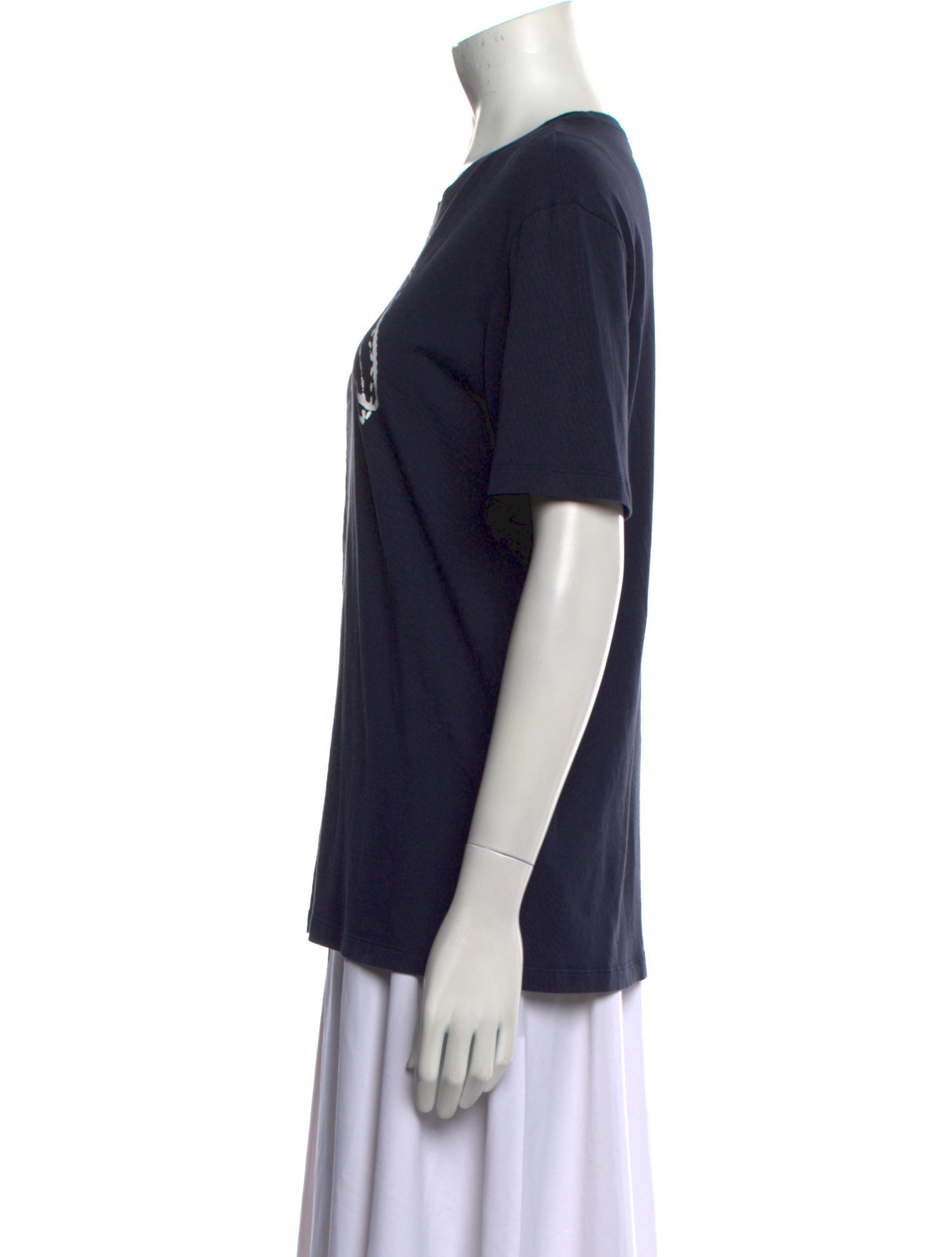 Versace Collection Graphic Print Crew Neck T-Shirt