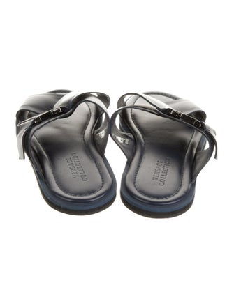 Versace Collection Leather Slides