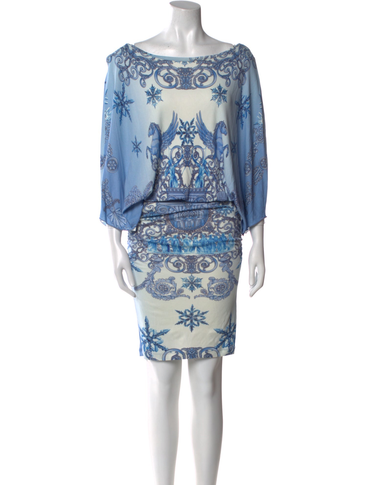 Versace Collection Printed Long Dress