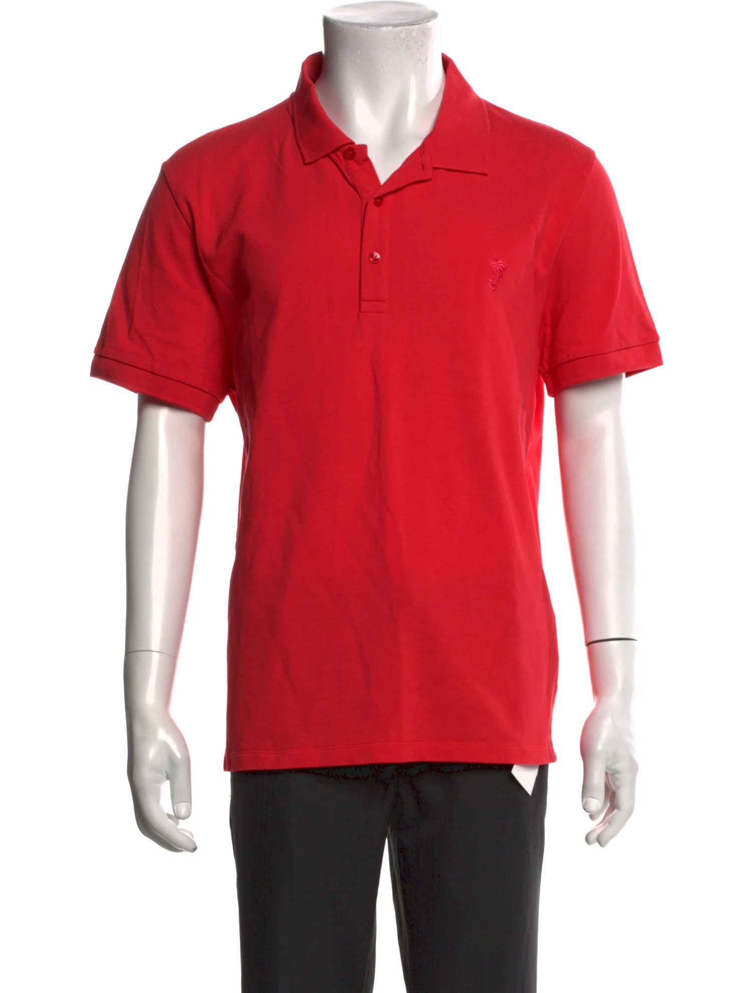 Versace Collection Medusa Insignia Collar Polo Shirt