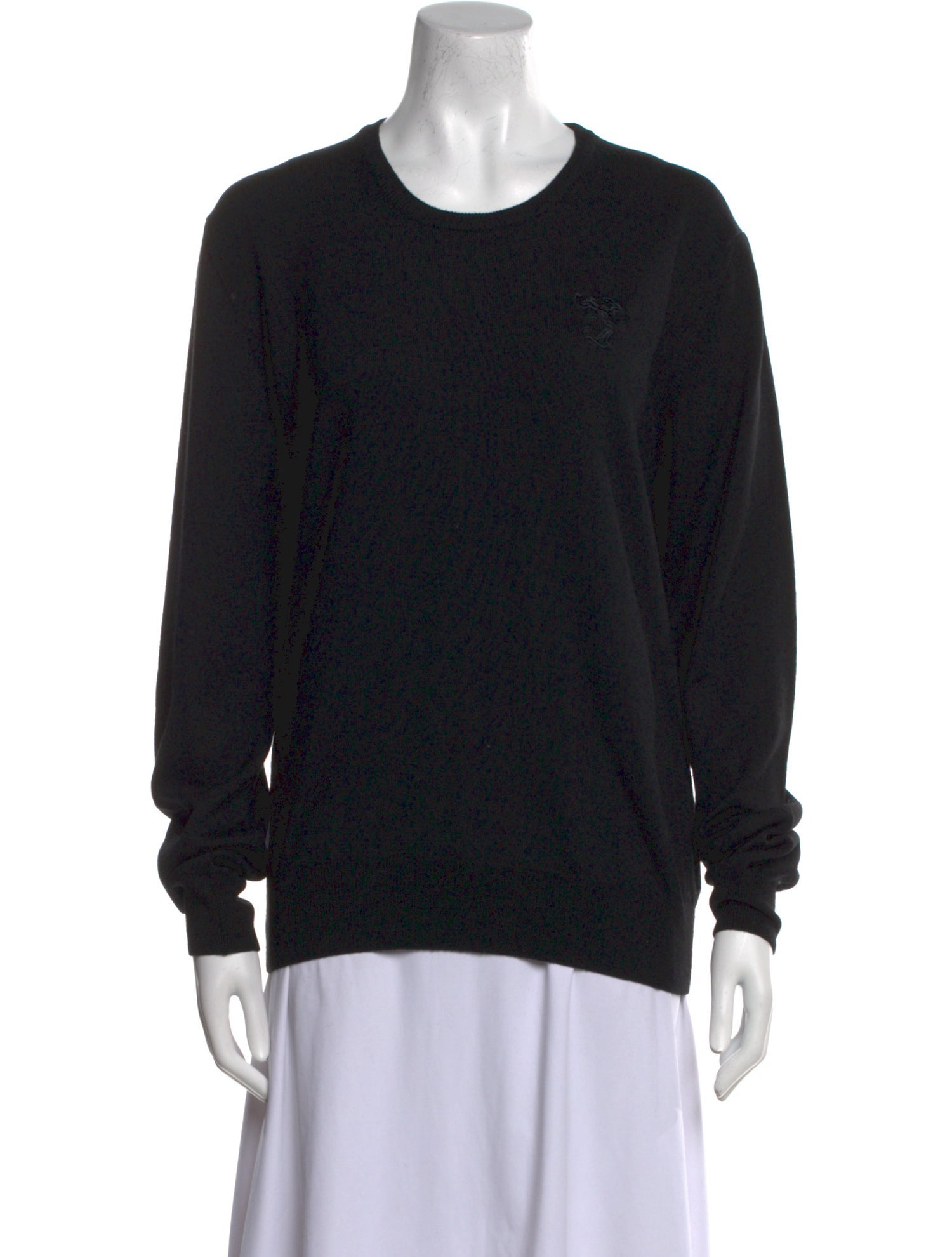 Versace Collection Wool Scoop Neck Sweater