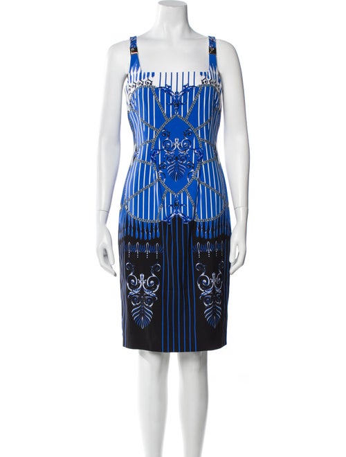 Versace Collection Printed Knee-Length Dress
