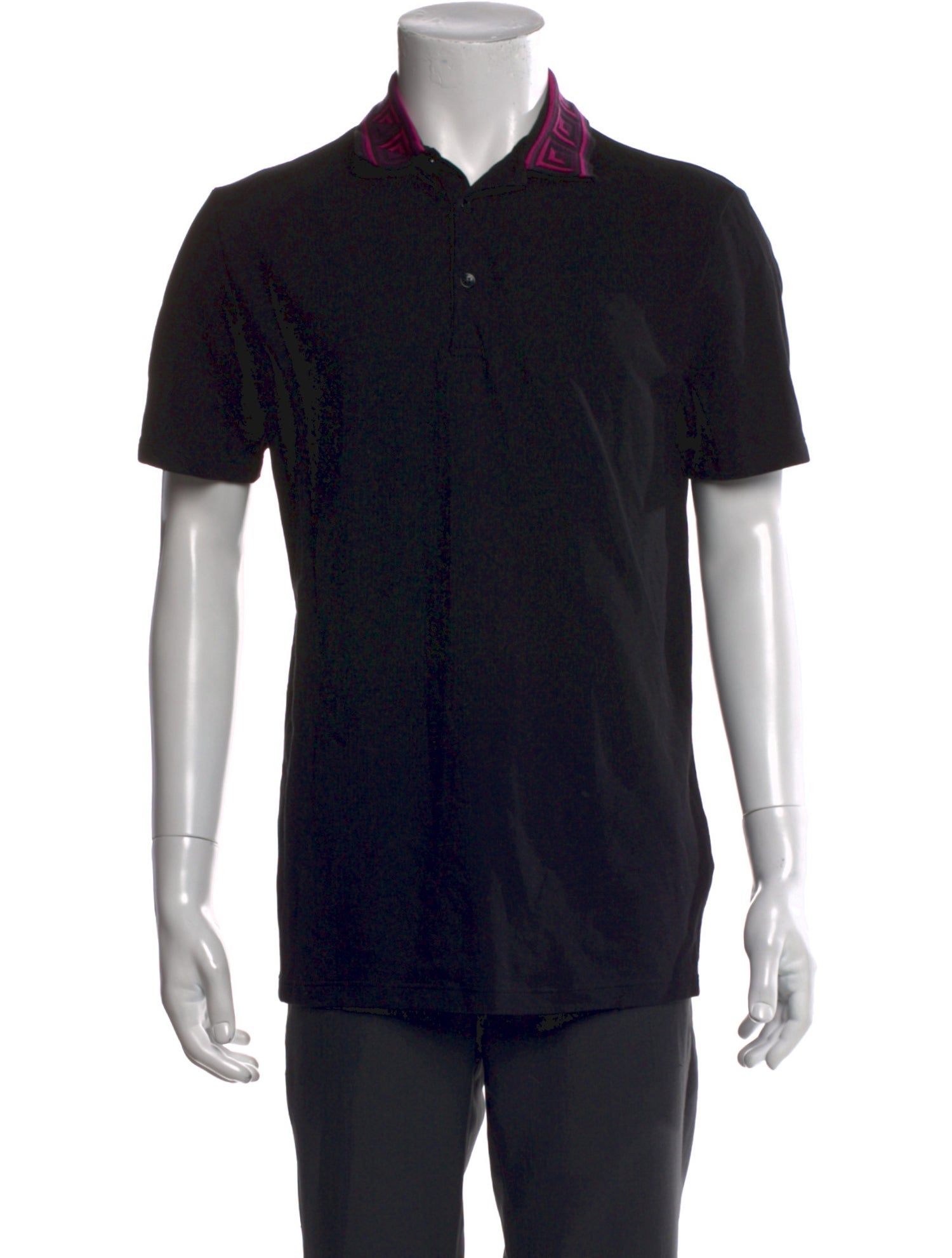 Versace Collection Crew Neck Short Sleeve Polo Shirt