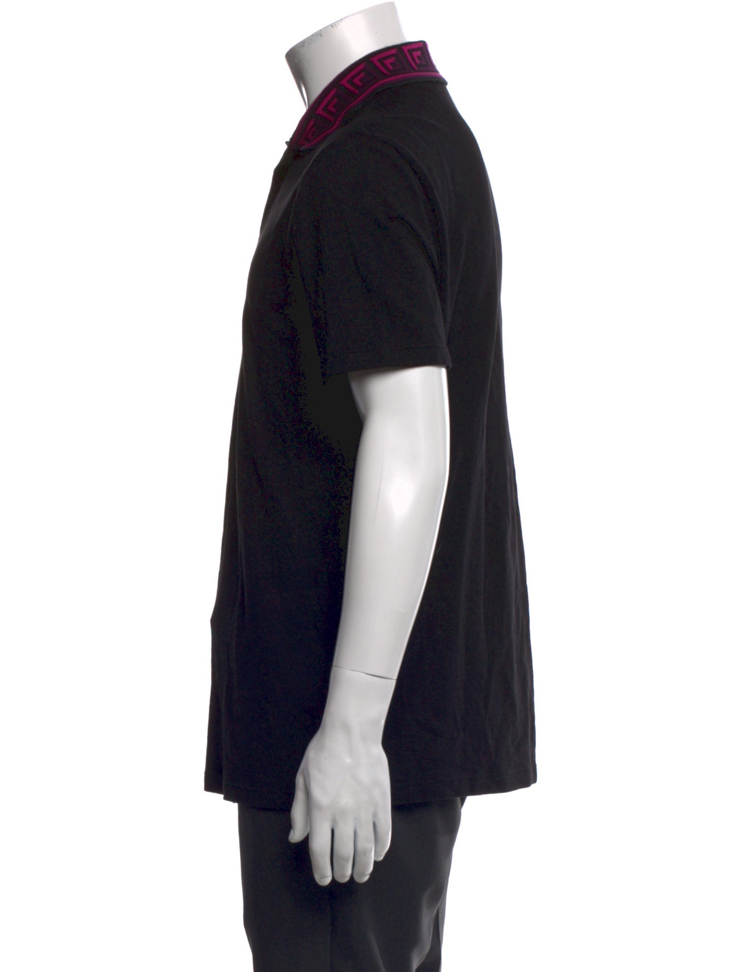 Versace Collection Crew Neck Short Sleeve Polo Shirt