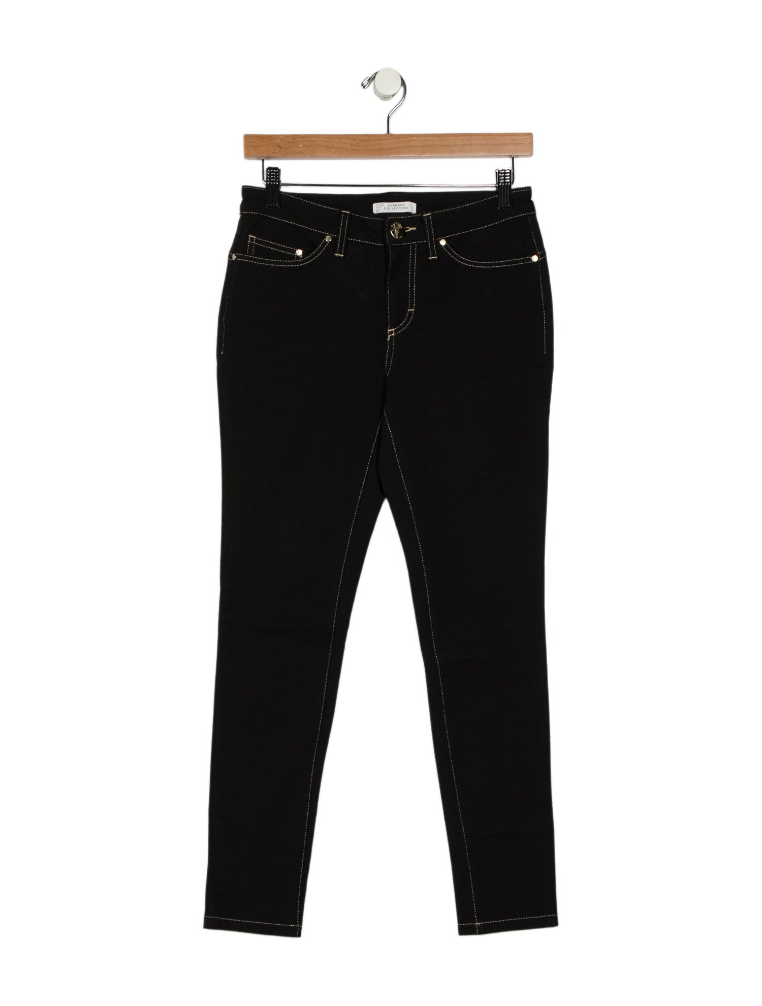 Versace Collection Mid-Rise Skinny Leg Jeans