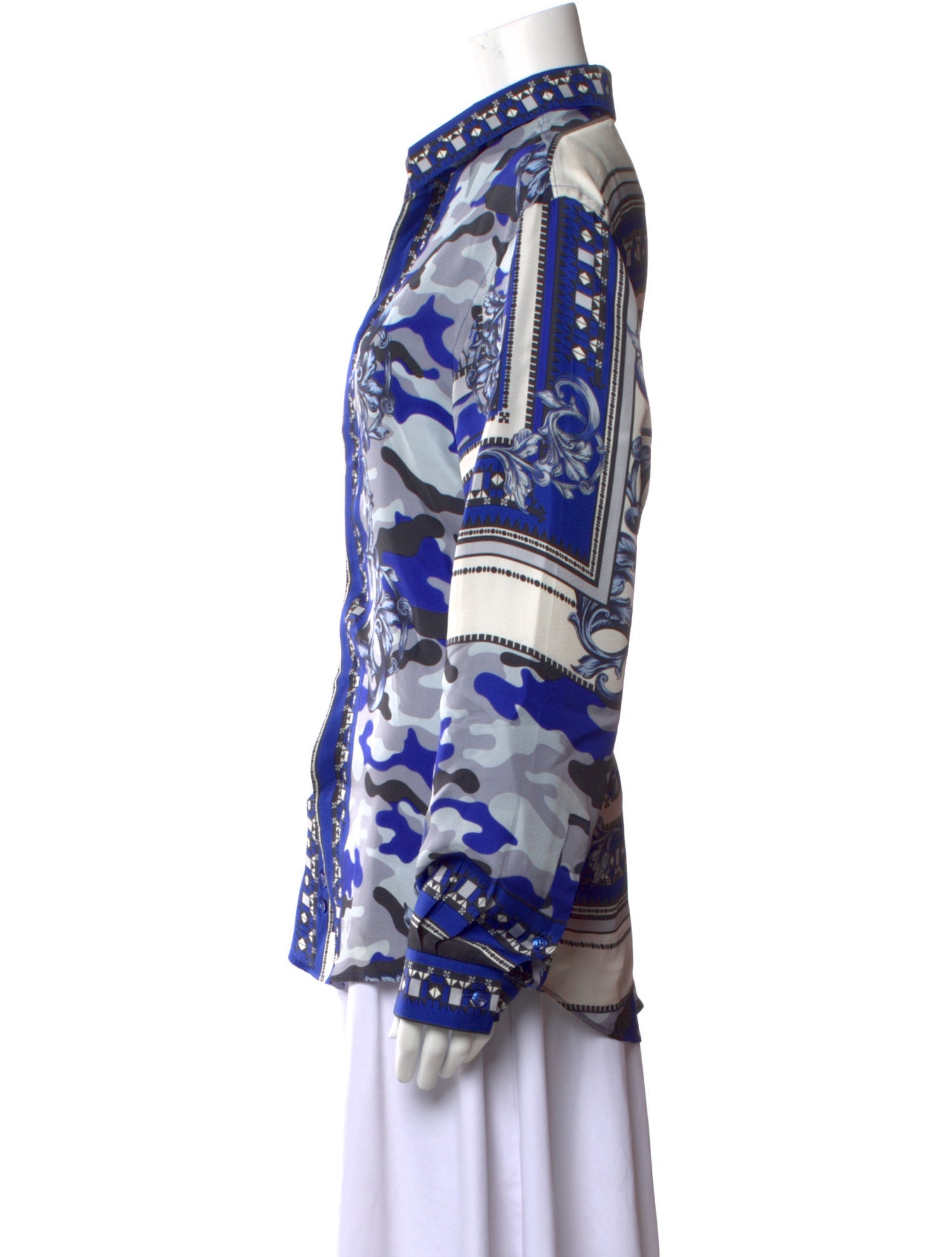 Versace Collection Silk Printed Shirt