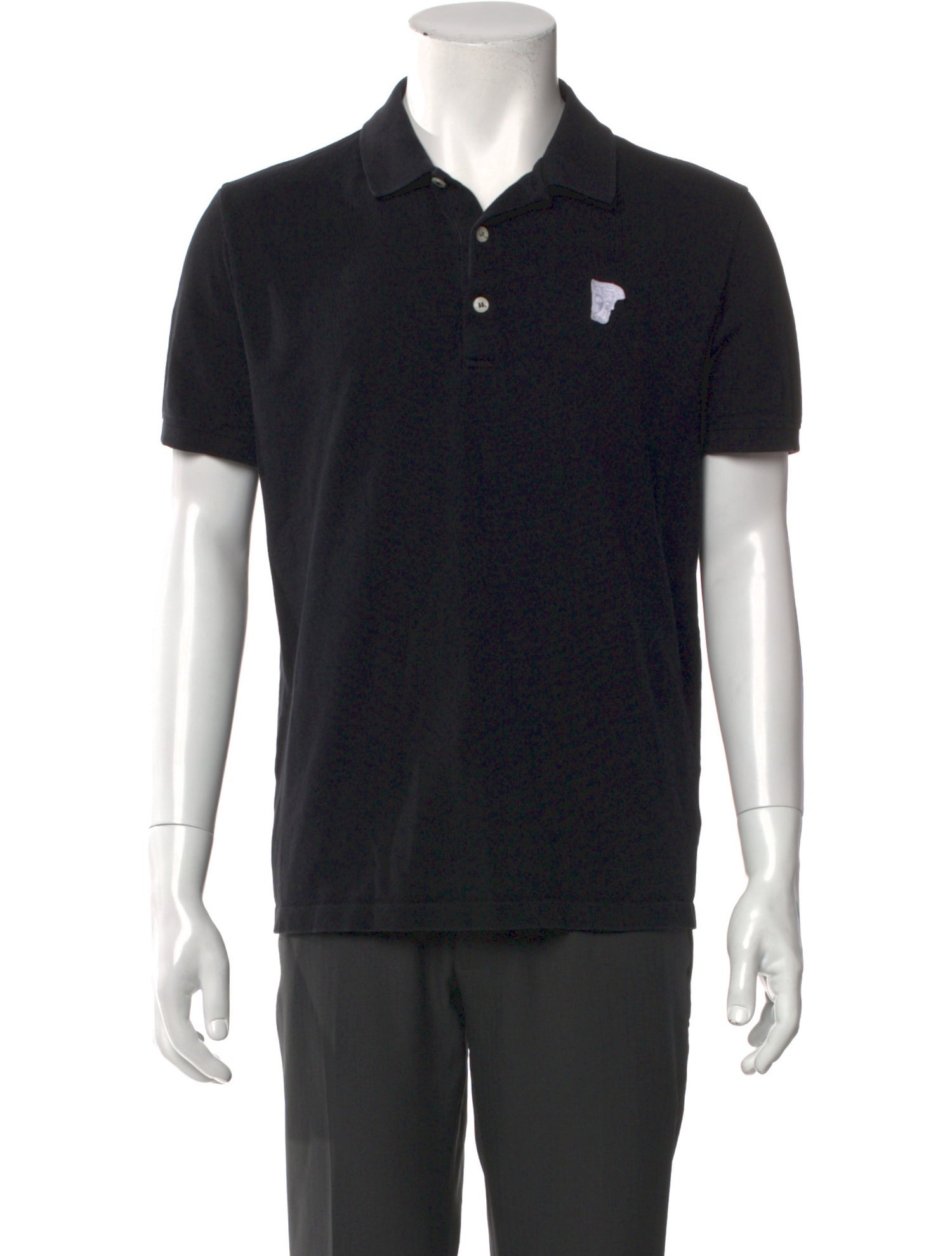 Versace Collection Crew Neck Short Sleeve Polo Shirt