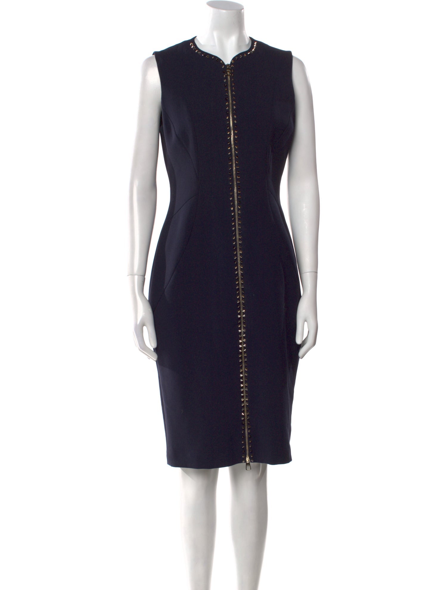 Versace Collection V-Neck Knee-Length Dress w/ Tags