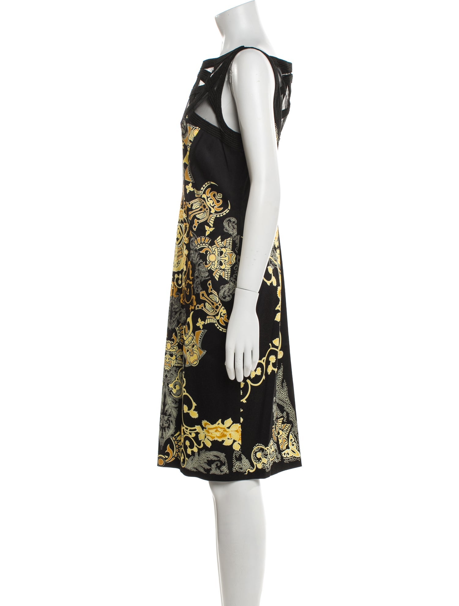 Versace Collection Printed Knee-Length Dress
