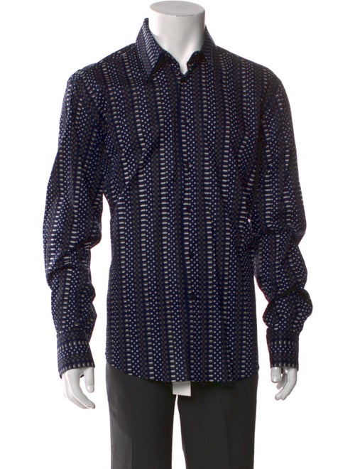 Versace Collection Printed Long Sleeve Shirt