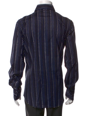 Versace Collection Printed Long Sleeve Shirt