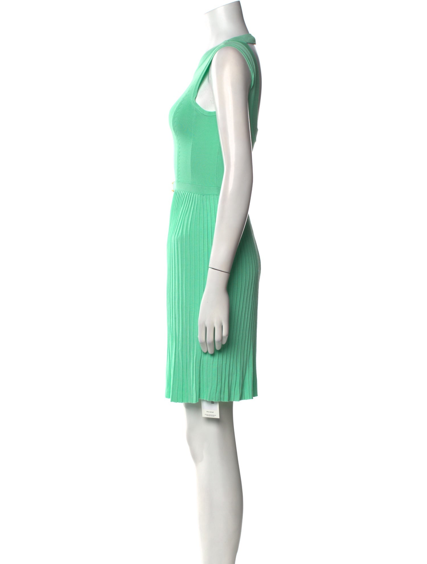 Versace Collection Scoop Neck Mini Dress