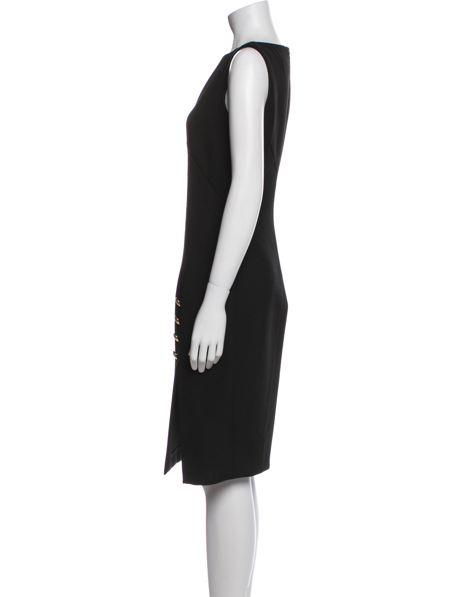 Versace Collection Bateau Neckline Knee-Length Dress