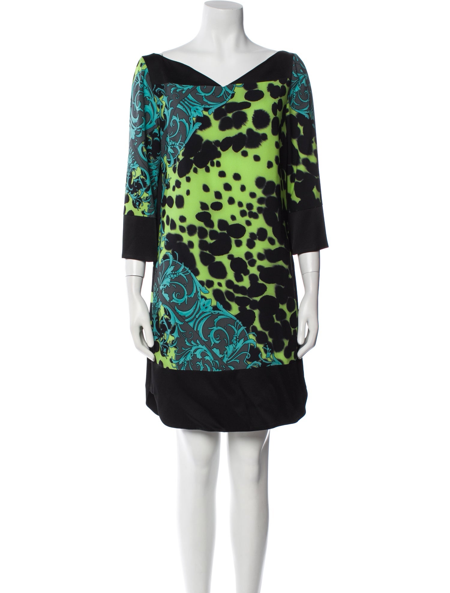 Versace Collection Printed Mini Dress