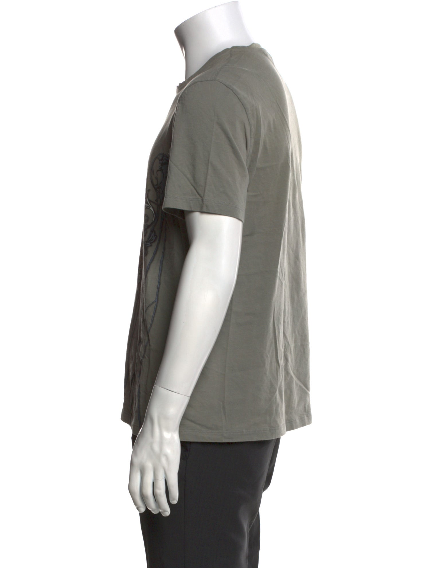 Versace Collection Graphic Print Crew Neck T-Shirt