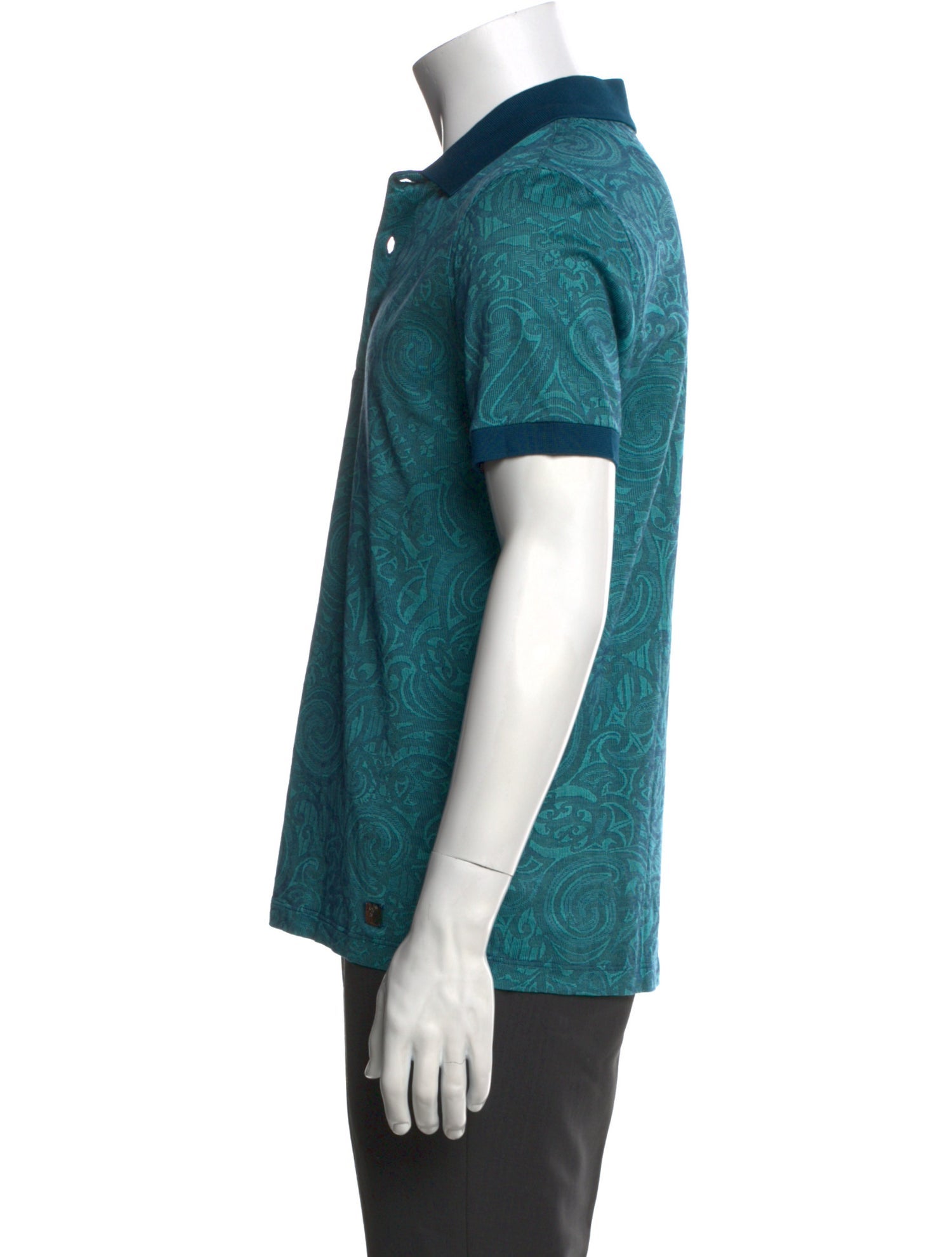 Versace Collection Collar Short Sleeve Polo Shirt