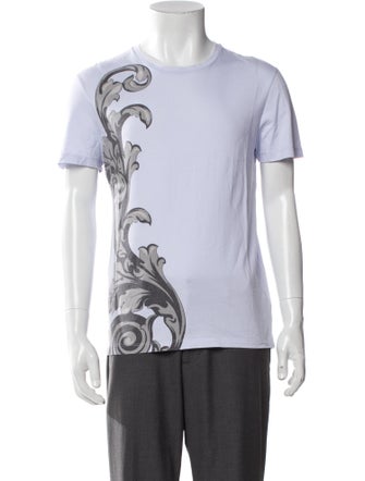Versace Collection Graphic Print Crew Neck T-Shirt