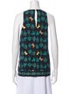 Versace Collection Printed Crew Neck Top