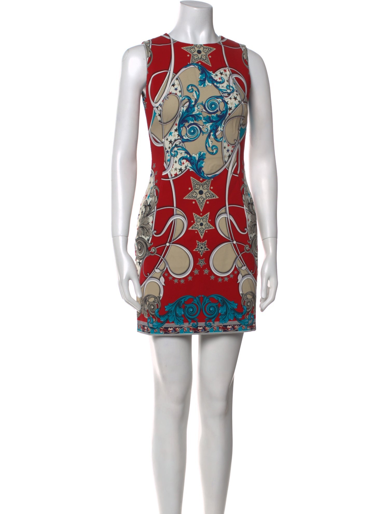 Versace Collection Printed Mini Dress