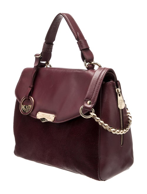 Versace Collection Leather Top Handle Bag