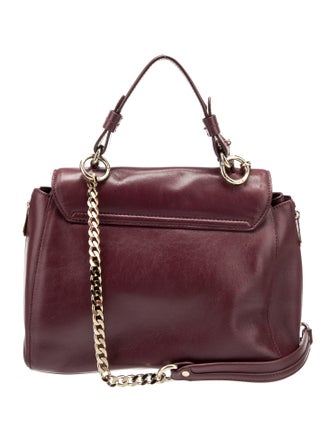 Versace Collection Leather Top Handle Bag