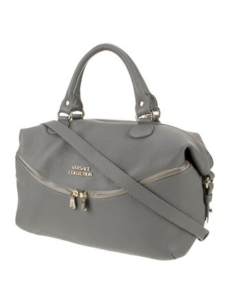 Versace Collection Leather Top Handle Bag