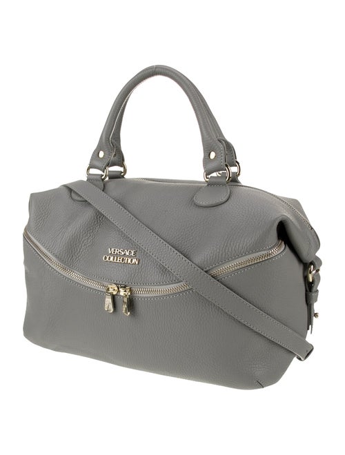 Versace Collection Leather Top Handle Bag