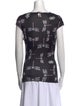 Versace Collection Printed Cowl Neck Top