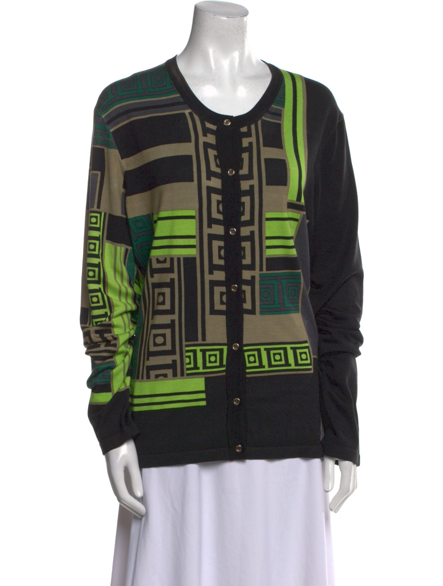 Versace Collection Silk Printed Sweater