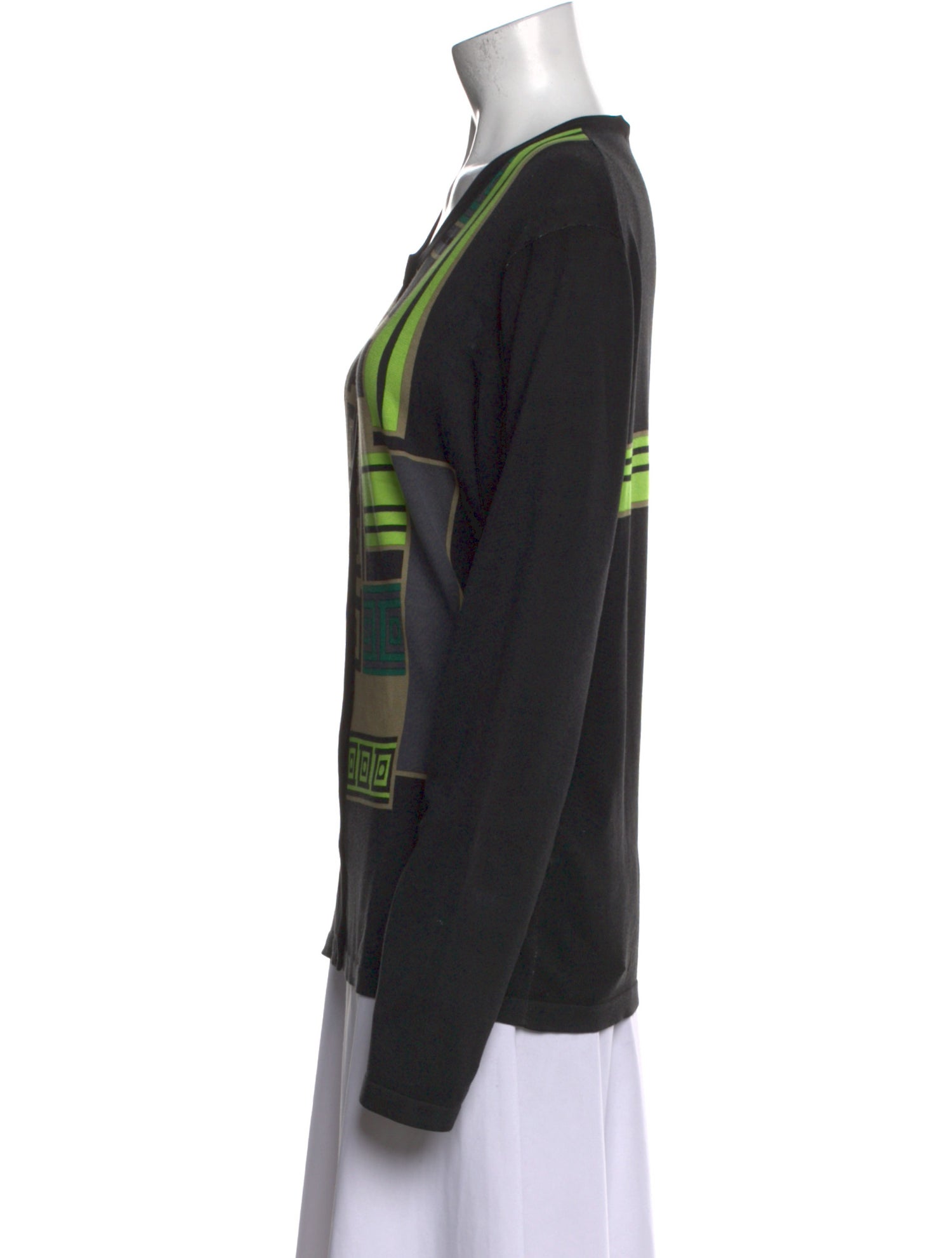 Versace Collection Silk Printed Sweater