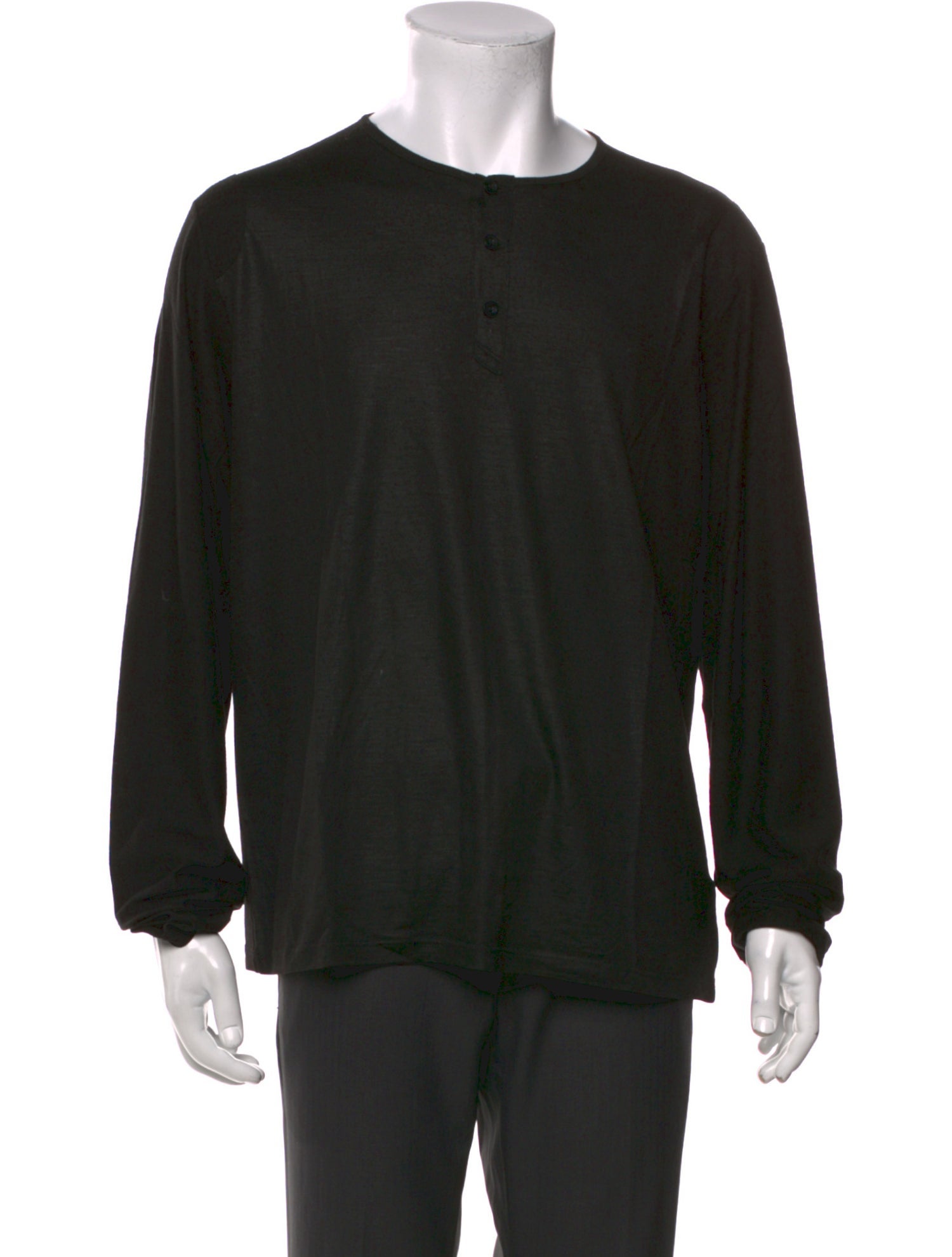 Versace Collection Crew Neck Long Sleeve T-Shirt