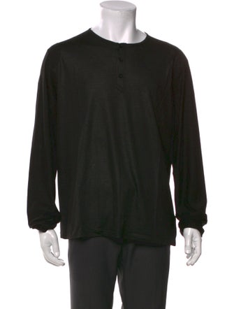 Versace Collection Crew Neck Long Sleeve T-Shirt