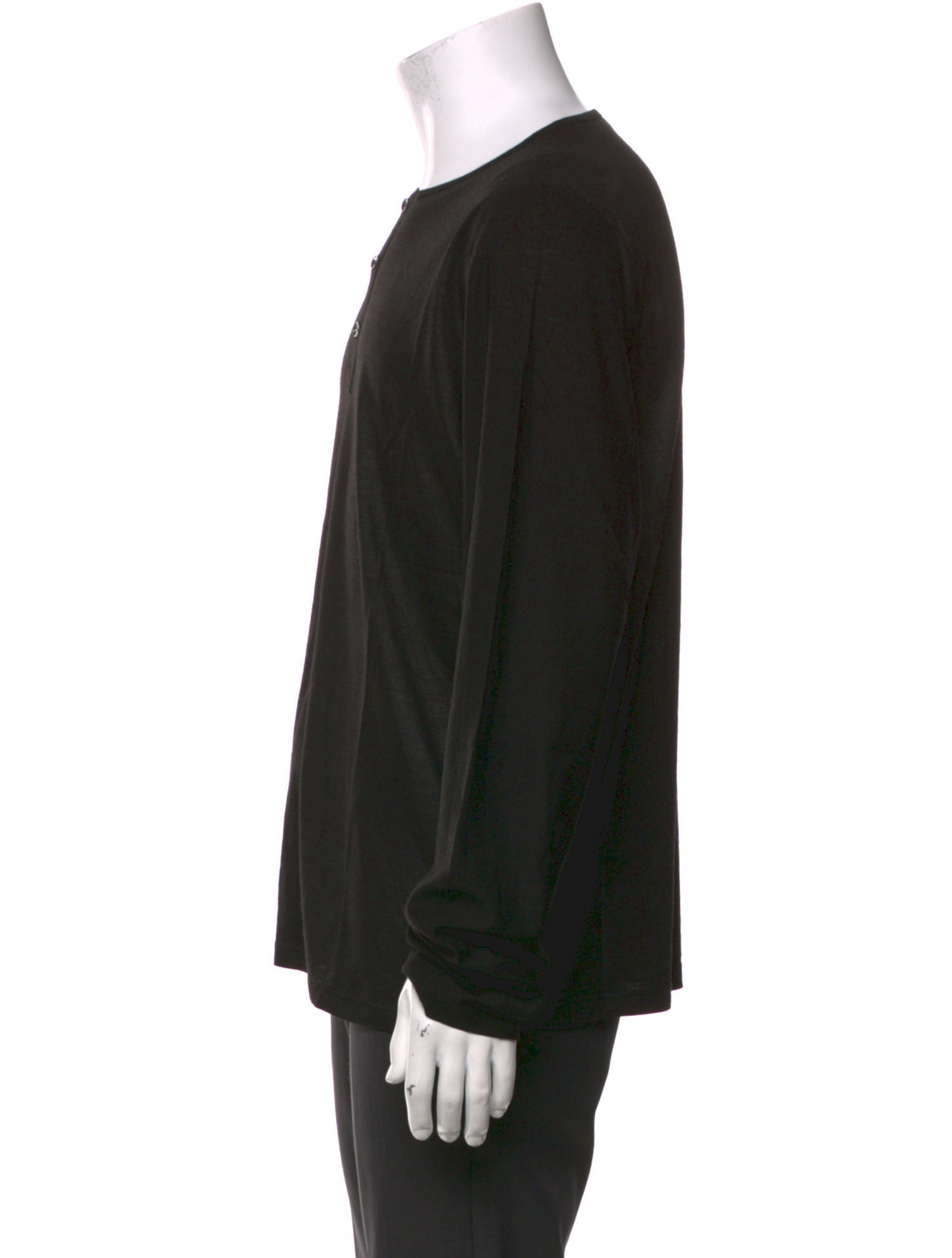 Versace Collection Crew Neck Long Sleeve T-Shirt