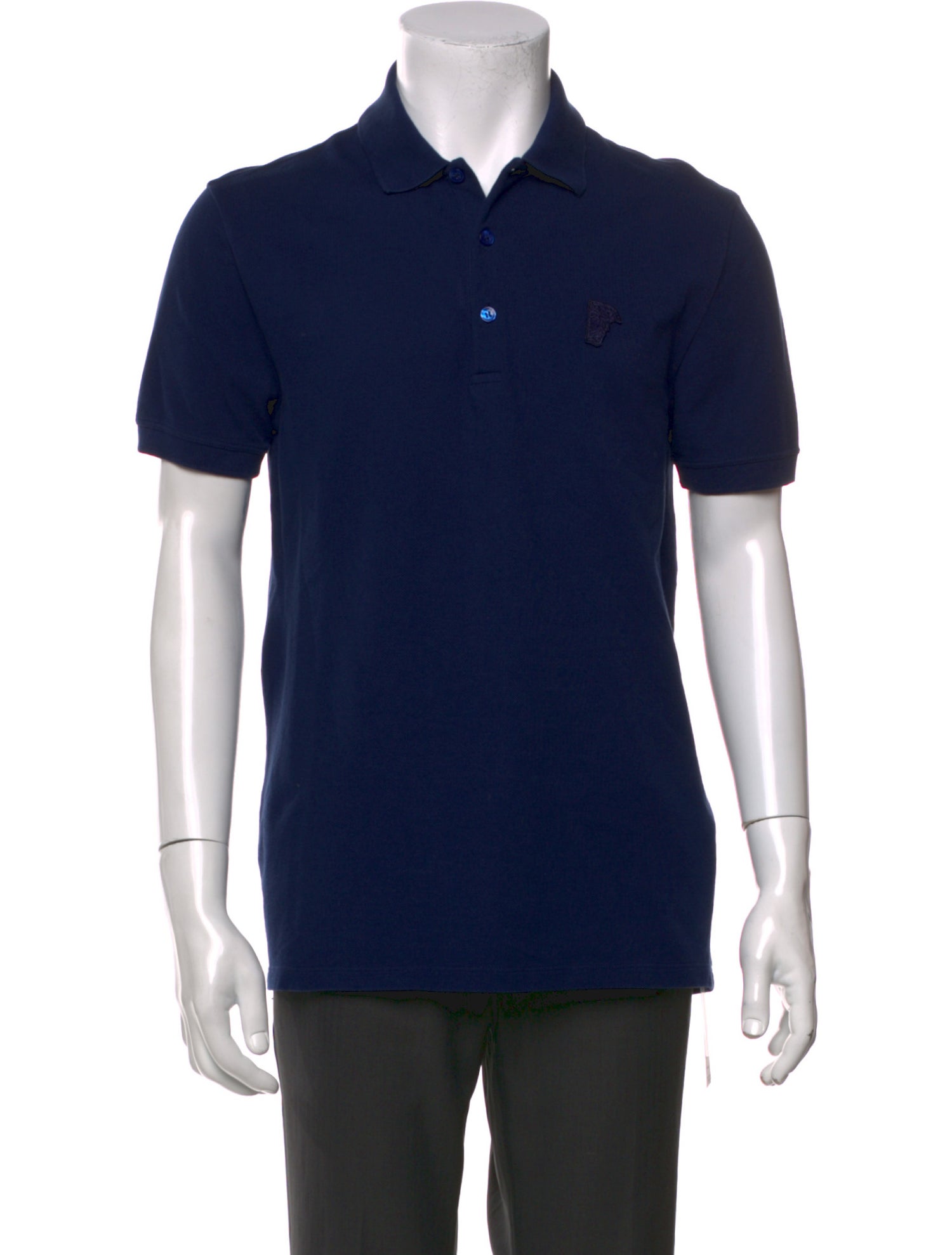 Versace Collection Collar Short Sleeve Polo Shirt