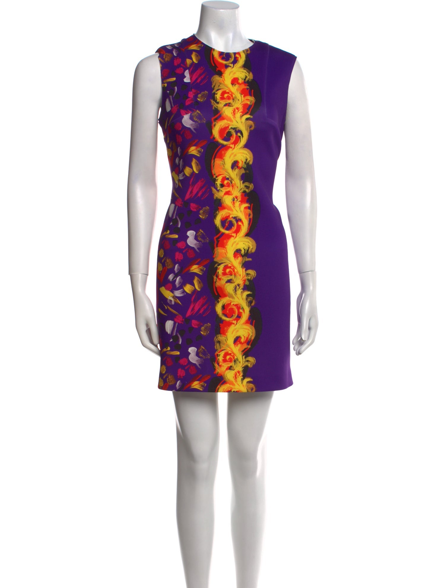 Versace Collection Printed Mini Dress