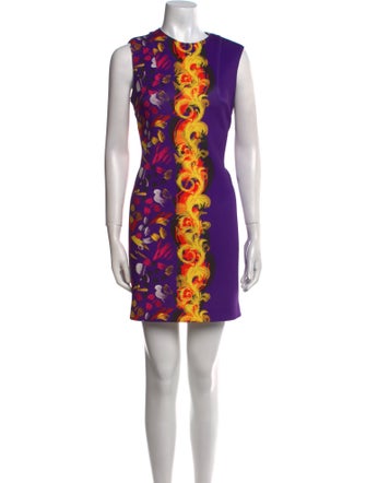 Versace Collection Printed Mini Dress