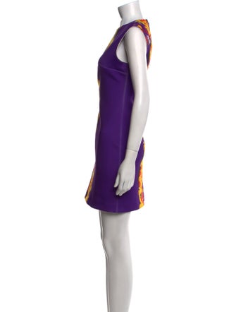 Versace Collection Printed Mini Dress