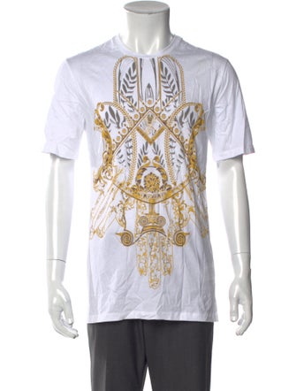 Versace Collection Graphic Print Crew Neck T-Shirt