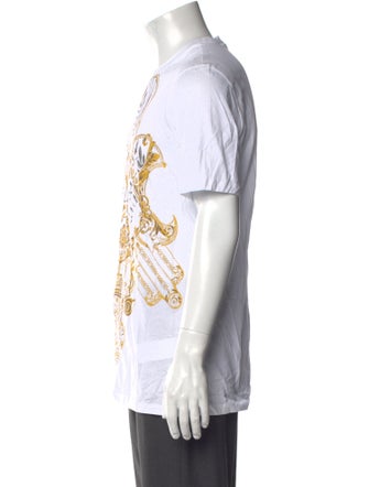 Versace Collection Graphic Print Crew Neck T-Shirt