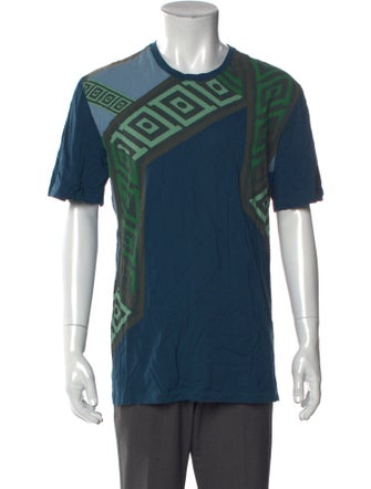 Versace Collection Graphic Print Crew Neck T-Shirt