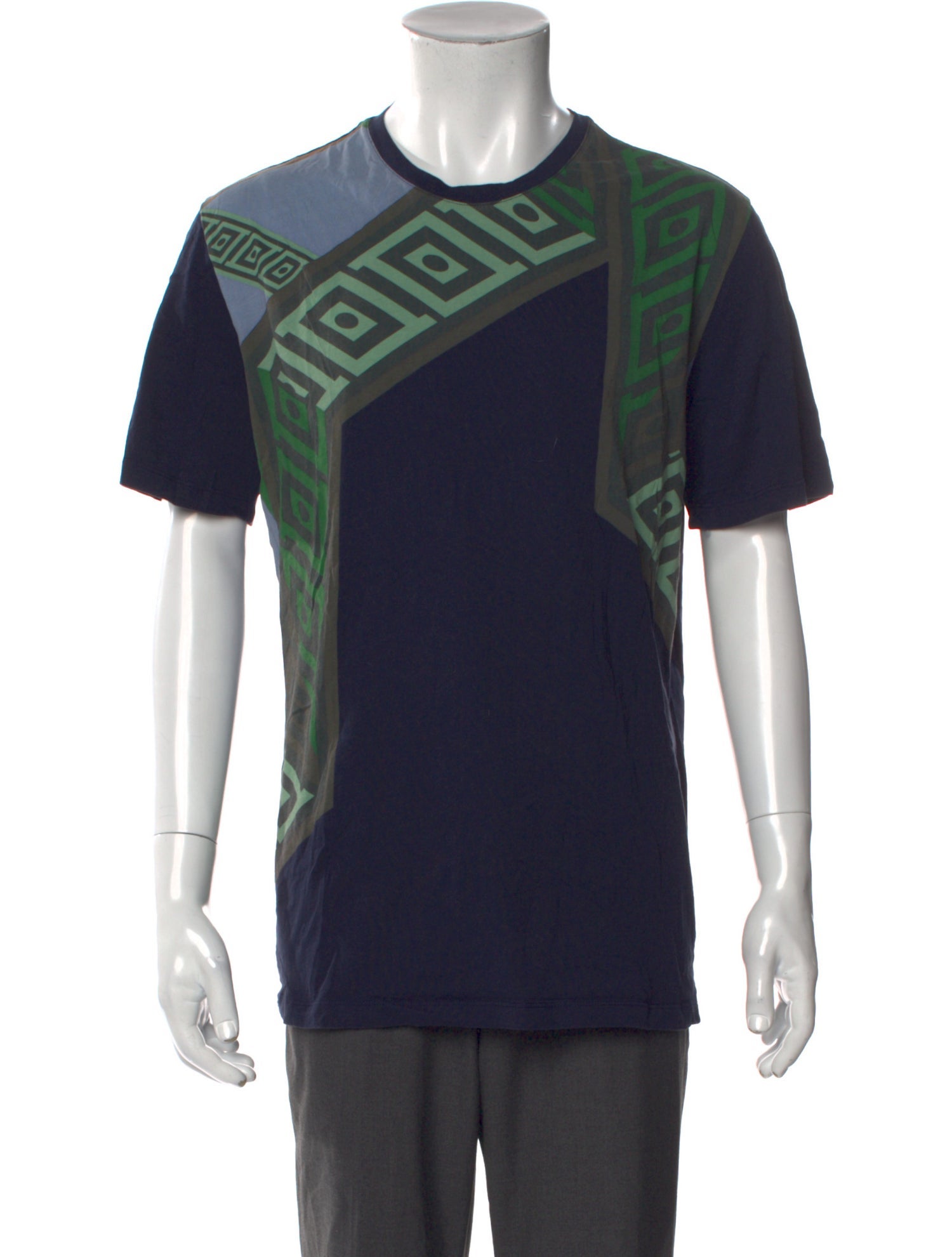 Versace Collection Graphic Print Crew Neck T-Shirt